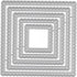 Alinacutle 5/PK Square Scallop Border Nesting Frame Die Cut, Classic Nesting Frames for Card Background, Paper Craft Die-Cuts, Scrapbooking Cuttin...