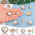 20 Pcs Faux Pearl Buttons, Gold Retro Vintage Pearl Buttons Heart Buttons Sew on Buttons Embellishments for DIY Crafts, 25mm+18mm...
