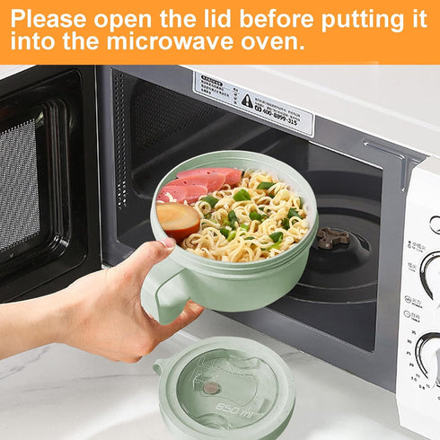 28.7oz Microwave Soup Mugs with Lids,Microwavable Noodle Cooker for Dorm Essentials.Easy-Grip Design, for Soup Oatmeal Gumbo Salad Rice Cereal & M...