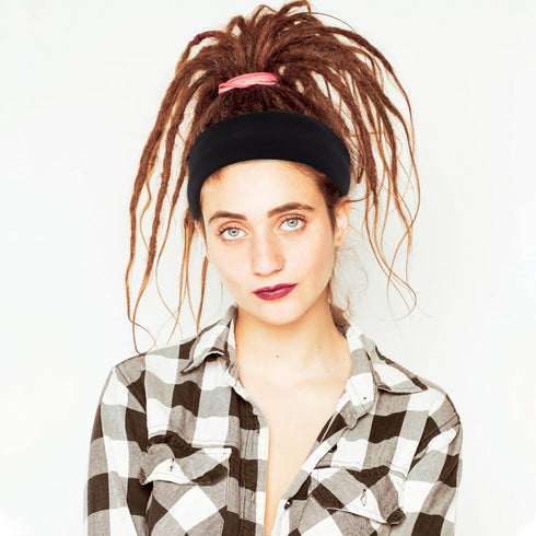 Spandex Dreadlocks Bands Unisex Tube Cap Elastic Long Hair Dreads Head Wraps Wide Headband Soft Braids Sleeping Cap Locks Headbands Accessories fo...