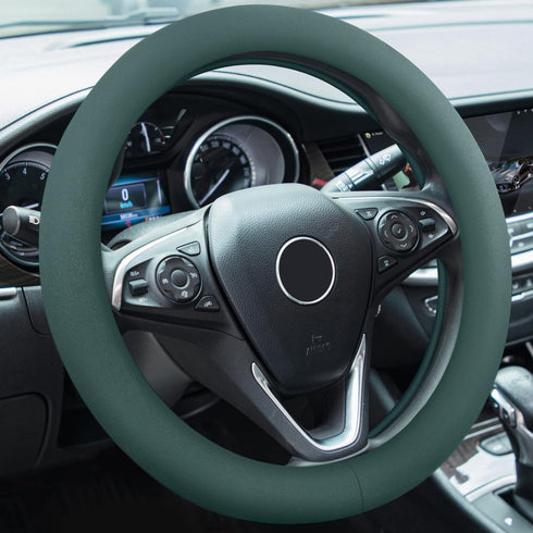 Cooling steering wheel coverSuede Steering Wheel Cover, Breathable, Anti-Slip, Warm in Winter and Cool in Summer, Universal 15 inch Standard Size[...