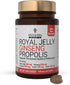 Bee and You Royal Jelly with Ginseng, Propolis Extract, 60ct, 100% Natural Superfood, Ultra Pure, Immune Support Supplement, Antioxidants, Keto, P...