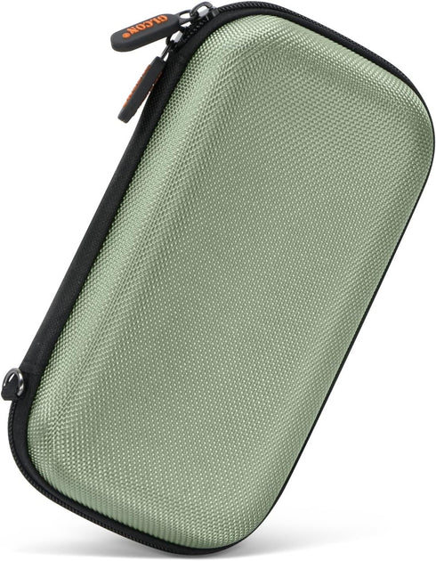 GLCON Hard Protective Carrying Case - Portable Electronic Accessories Cable Organizer Power Bank Pouch - Impact Resistant Smooth Coating Zipper Ba...