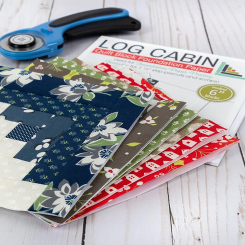 It's Sew Emma Quilt Block Foundation Paper - 6" Log Cabin...