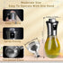 Olive Oil Sprayer For Cooking?200ml Glass Food Grade Spray Bottle?Refillable Oil Sprayer For Cooking,With Stainless Steel Funnel,Help You Control ...