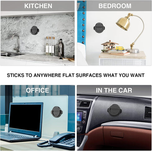 Socket Car Mount Car Grips Holder for Phone Stand 360 Rotation Dashboard Sticker Holder for Socket Mount Users on Car Dashboard Home Wall Office K...