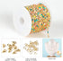 Kyutong 16.4 Feet Gold Plated Stainless Steel Chain Necklace Colorful Enamel Beaded Chains Bulk Thin Lip Chain Link with Lobster Clasps Jump Rings...