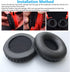 MDR NC7 Headphone Earpads Replacement Ear Pads Cushion Compatible with Philips SHB3060 Sony MDR-NC6 MDR NC6 MDR-NC8 AKG K518 K81 Noise Canceling H...