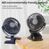 Portable Clip on Fan, 360° Rotate Battery Operated Stroller Fan, 3 Speed Quiet Mini Personal Desk Fan, USB Rechargeable Clooing Fan for Outdoor Ca...