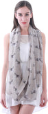 Siberian Husky Dog Print Women's Infinity Scarf Lightweight...