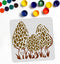 Morel Mushroom Stencil Mushroom Painting Stencils Mushroom Grass Pattern 11.8×11.8 Inch Reusable Garden Stencils for Painting on Wood, Floor, Wall...