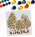 Morel Mushroom Stencil Mushroom Painting Stencils Mushroom Grass Pattern 11.8×11.8 Inch Reusable Garden Stencils for Painting on Wood, Floor, Wall...