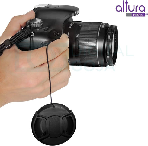 Altura Photo 58mm Lens Cap - 2 Pack Canon Lens Cap Cover for EOS Rebel T8i, T7, T7i, T6, T6i, T5, T5i, T3, SL3, 90D, 80D, T100 with Canon EF-S 18-...