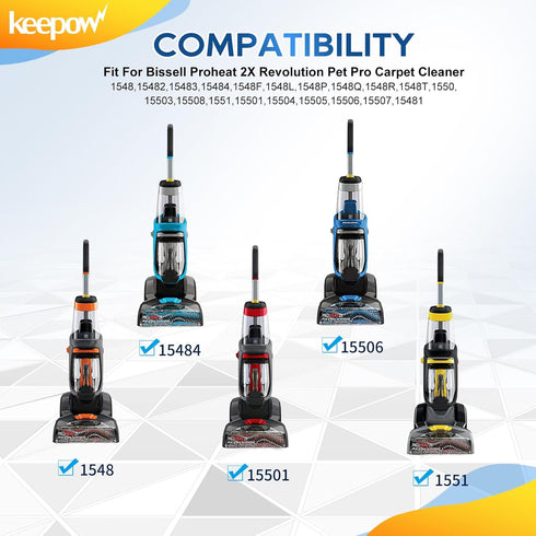 KEEPOW Carpet Cleaning Tools Nozzle Clean Out Tool Compatible with Bissell Revolution Proheat 2X Models 1548, 1550, 1551, Parts# 1606433/160-6433,...