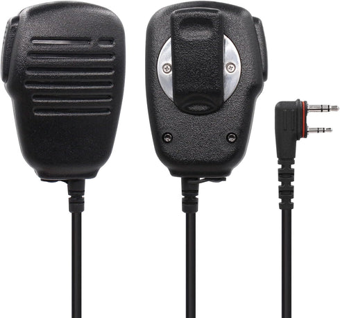 Hm-186ls Small Speaker Microphone Compatible for icom ID-31A ID-51A ID-52A IP100H IP501H radios with Right angle 2-pin connecto and Revolving Swiv...