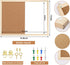 Dry Erase Cork Board Combo, 14.5 x 11 Inches Vision Board Cork and White Board Combo for Office,Wall Mounted Memo Board for Office Home and School...