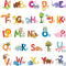 DECOWALL DS4-8002 Animal Alphabet Kids Wall Stickers Wall Decals Peel and Stick Removable Wall Stickers for Kids Nursery Bedroom Living Room (Smal...