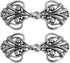 Shawl Clip 4 Pairs Cape or Cloak Clasp Fasteners Sew On Hooks and Eyes Cardigan Clip...