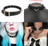 4Pcs Halloween Cool Steampunk Heart Shaped Rock Rivet PU Leather Choker Collar Necklace Punk Leather Necklaces Gothic Collar Necklace Halloween Co...