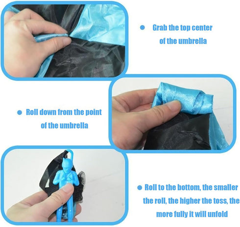 6 Pcs Parachute Toy Children's Flying Toys Parachute Army Men Parachute Flying Throwing Toy for Kids Outdoor School Toys...