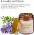 Scented Candles for Home - Lavender & Thyme Scented Candle | Aromatherapy Candles, Soy Candles for Home Scented, 7oz Amber Jar Candles Gift for Wo...