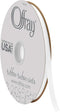 Offray Doubleface Satin 3/8" White Ribbon, 3/8 Inch x 100 Yard...