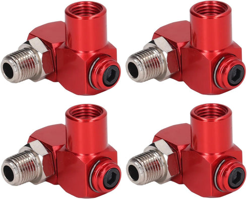 4PCS NPT 360 Degree Swivel Air Hose Connector 1/4in Industrial Air Fittings Pneumatic Tool Adapter Air Hose Joint Coupler...