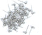 ALL in ONE 100pcs Wholesale Stainless Steel Earring Hooks Findings for DIY Jewelry Making (4mm Solid Ball Post with Loop)...