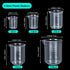 APLANET Plastic Graduated Cylinders and Beakers, 10ml, 25ml, 50ml, 100ml Cylinders with 50ml, 100ml, 250ml, 500ml, 1000ml Beakers and 1 Tube Brush...