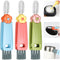 Cup Lid Gap Cleaning Brush, 3 in 1 Multifunctional Insulation Bottle Cleaning Tools Silicone Gap Cup Rim Brush for Bottle Gap Tight Spaces Cup Hom...