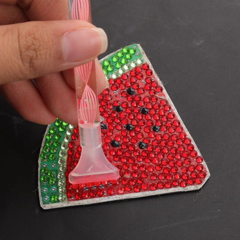 26pcs Diamond Pen Accessories Tools, Diamond Drawing Pen Kit with Pen Tips Tray Glue Clay Double-Ended Diamond Pen Set for DIY Diamond Craft (Pink...