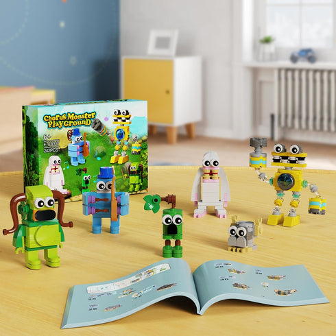 Singing Building Set, Monsters Action Figure Game Toy Collectible Decoration Building Toy, Great Gift for Fans, Boys and Girls 6+ Years Old (242 P...