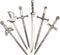 12pcs Craft Supplies Antique Silver Swords Knife Bookmark Charms Pendants for Crafting, Jewelry Findings Making Accessory for DIY Necklace Bracele...
