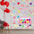 TaoBary 85 Pcs Valentine's Day Bulletin Board Set 3D Heart Honeycomb Owl Love Truck Bulletin Board Cutouts Valentine's Day Classroom Decorations f...