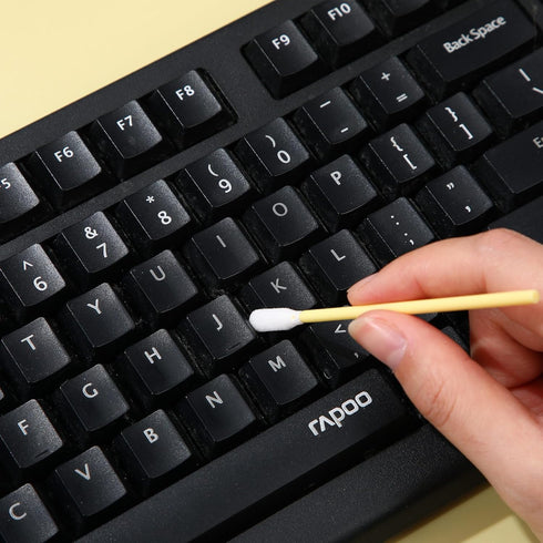 Chinco 200 Pieces Foam Swab Sponge Swab Foam Tips Sponge Stick for Inkjet Printer Print Head Camera Optical Lens Optical Equipment(Yellow)...