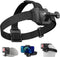 Head Strap Cap Clip Mount with Phone Clip Vertical Mount Kit, 2-in-1 Cellphone POV Selfie Holder Head Mount for Go Pro Max Hero Insta360 DJI Actio...