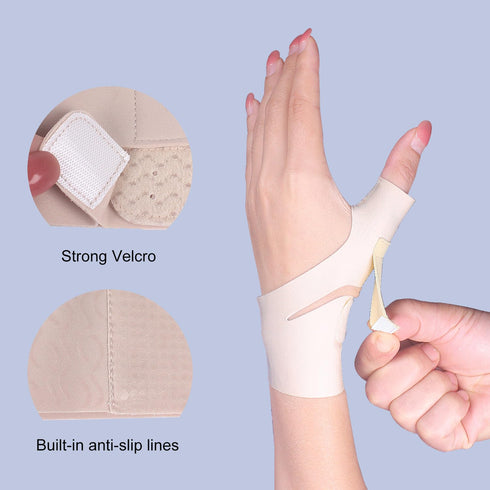 Thumb Wrist Brace Compression Sleeve for Arthritis Pain Relief Protector Support, Sport Carpal Tunnel Support, Elastic Wrist Support Brace for Men...