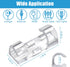 40PCS Adhesive Cable Clips Clear - Upgraded Wire Holders for Wall, Strong Cord Organizer Under Desk, Car, PC, Christmas Light Indoor/Outdoor...