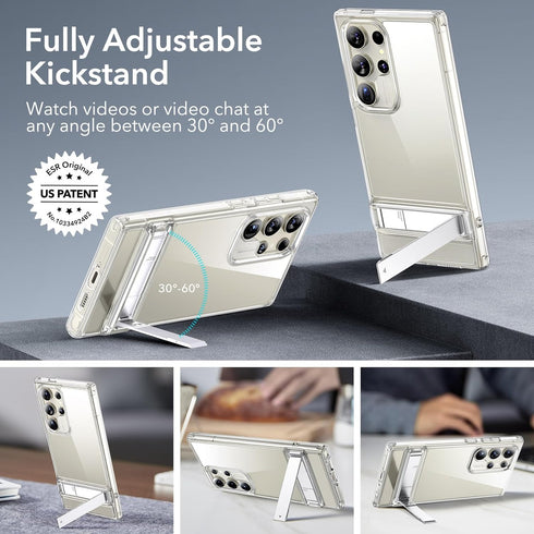 ESR for Samsung Galaxy S24 Ultra Case, Kickstand S24 Ultra Cover with 3 Stand Modes, Military-Grade Drop Protection, Shockproof Slim Phone Case wi...