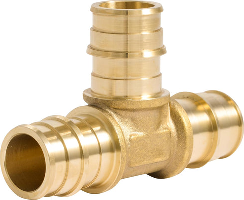 SharkBite 3/4 Inch Expansion Tee for PEX-A Pipe, Brass Plumbing Fittings for PEX-A Tubing, UAB370LFA...