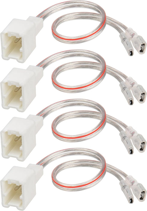 RED WOLF Car Door Speaker Wiring Harness Adapter Connector Plug Compatible with Nissan sentra Altima Rogue 2004-2019, Infiniti 2006-2018 Model 4PC...