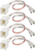RED WOLF Car Door Speaker Wiring Harness Adapter Connector Plug Compatible with Nissan sentra Altima Rogue 2004-2019, Infiniti 2006-2018 Model 4PC...