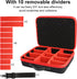 Battery Case Hard Carrying Storage Box Holder, Carrying Case for Milwaukee M12 12V Battery and Charger, Holds for 2.0/3.0/4.0/5.0/6.0/6.5/8/9.0/12...