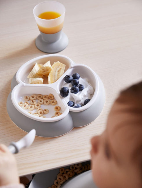 BabyBjoern Baby plate Set, 2 pack, Gray...