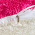 MOOWOO Fluffy Faux Fur Heart Throw Pillow for Valentine's,Mothers Day,Sherpa Plush Fluffy, Solid Color, Heart Shape Pillow for Girls,Hot Pink Love...