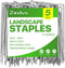 Landscape Staples Galvanized Garden Stakes, Heavy Duty Garden Pins for Fences, Lawns, Weed Barriers and Landscape Fabrics, Netting, Irrigation Hos...