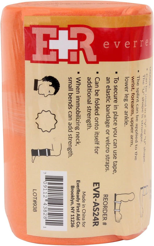 Ever Ready First Aid Universal Aluminum Splint, 24 Inch Rolled (1)...
