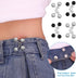 24pcs Adjustable Waist Buckle Extender, Detachable Jean Button Pins No Sewing Required Reusable Jean Buttons, Pant Waist Tightener Clip Snap for J...