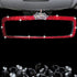 Bling Car Mirror Rhinestone Car Rear View Mirror for Women Rear View Mirror Glitter Shining Car Mirror (Red-Crown)...