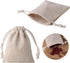 erduoduo Pack of 50 Small Burlap Bags With Drawstring,3x4inch Gift Little Burlap Drawstring Bags,Reusable Small Sachet Bags,Tea Bag...